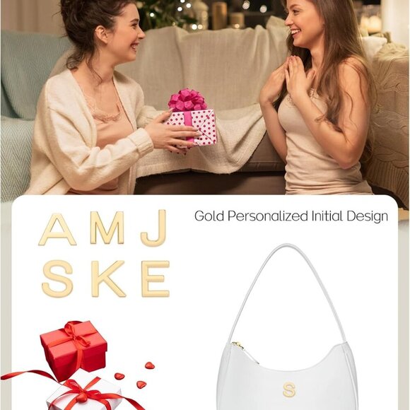 Personalized Gold Initial Clutch & Shoulder Bag - Perfect Daily Essentials - Picture 8 of 8